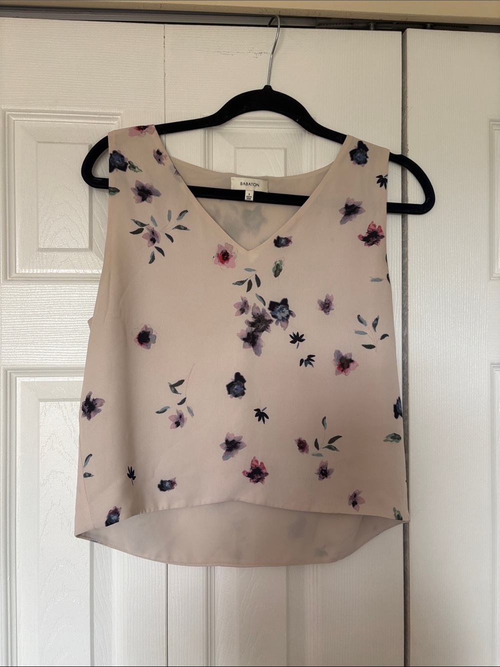 Babaton Blush Floral V-Neck Sleeveless Camisole